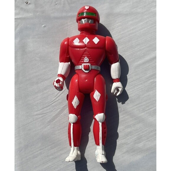 1994 Soma Sonic Rangers 4.5" Action Figure Red Invader Untested Light-up Eyes - Picture 1 of 2